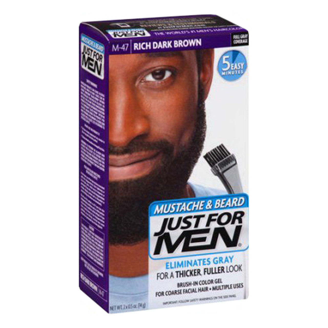 Just For Men Mustache & Beard, Rich Dark Brown, M-47